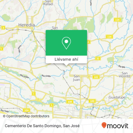 Mapa de Cementerio De Santo Domingo