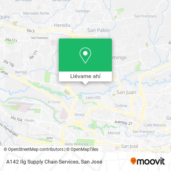 Mapa de A142 Ilg Supply Chain Services