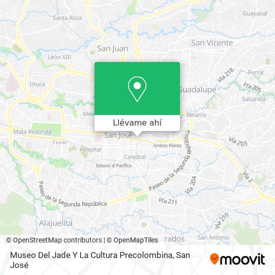 Mapa de Museo Del Jade Y La Cultura Precolombina