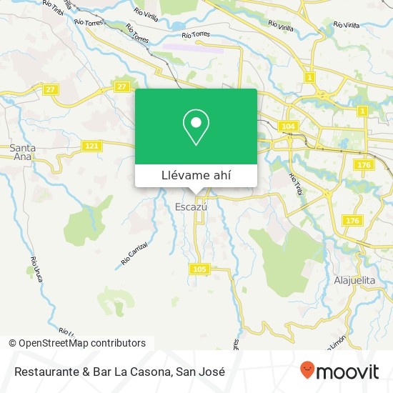 Mapa de Restaurante & Bar La Casona