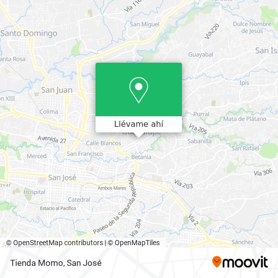 Mapa de Tienda Momo