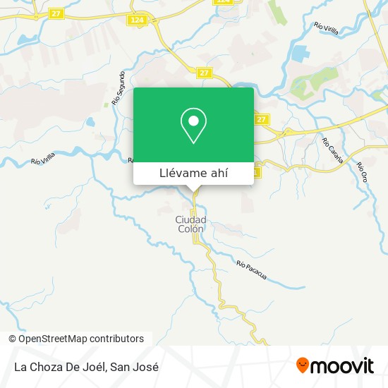 Mapa de La Choza De Joél