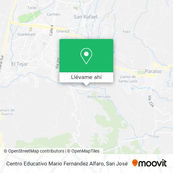 Mapa de Centro Educativo Mario Fernández Alfaro