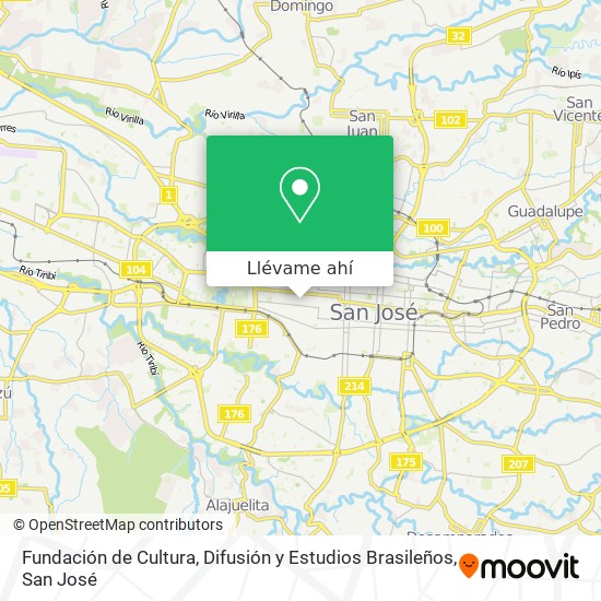 Mapa de Fundación de Cultura, Difusión y Estudios Brasileños