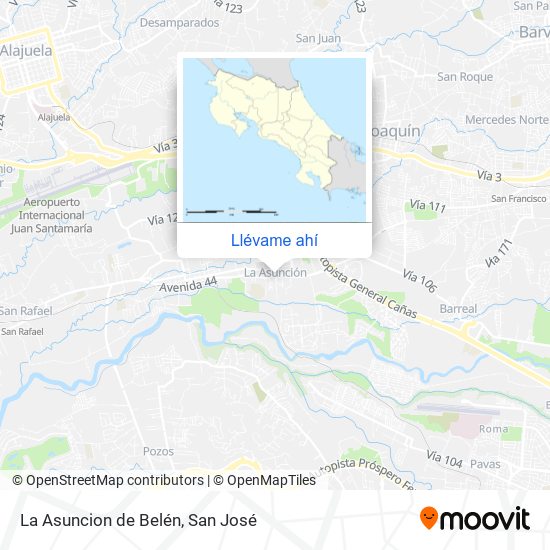 Mapa de La Asuncion de Belén