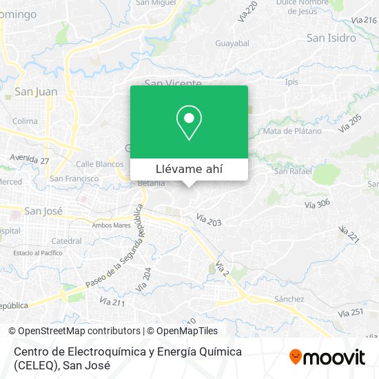 Mapa de Centro de Electroquímica y Energía Química (CELEQ)