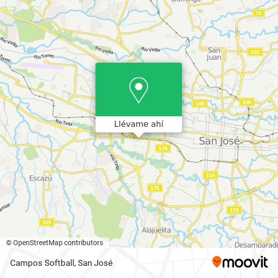 Mapa de Campos Softball