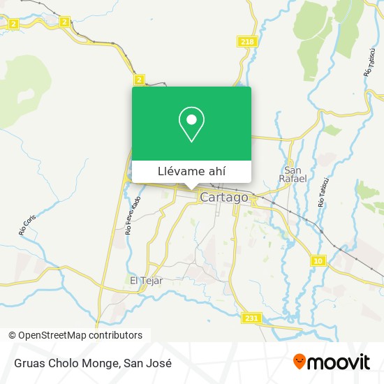 Mapa de Gruas Cholo Monge