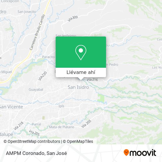 Mapa de AMPM Coronado