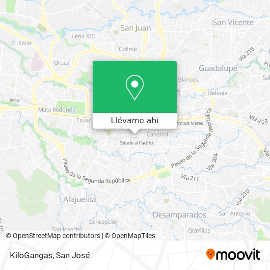 Mapa de KiloGangas