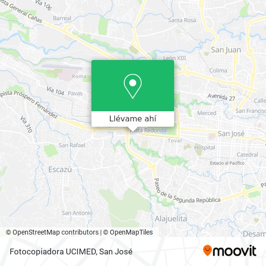 Mapa de Fotocopiadora UCIMED