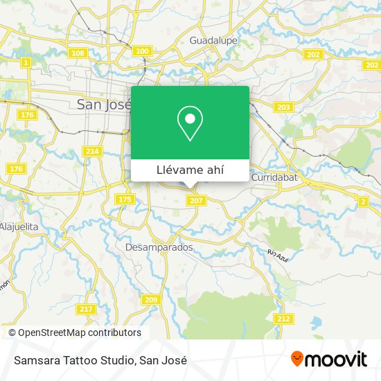 Mapa de Samsara Tattoo Studio