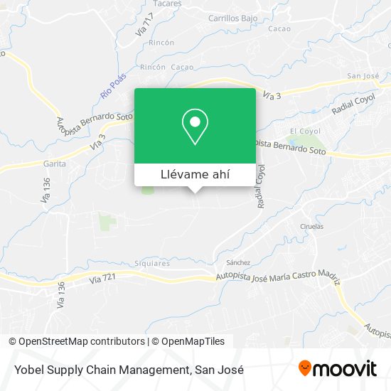 Mapa de Yobel Supply Chain Management