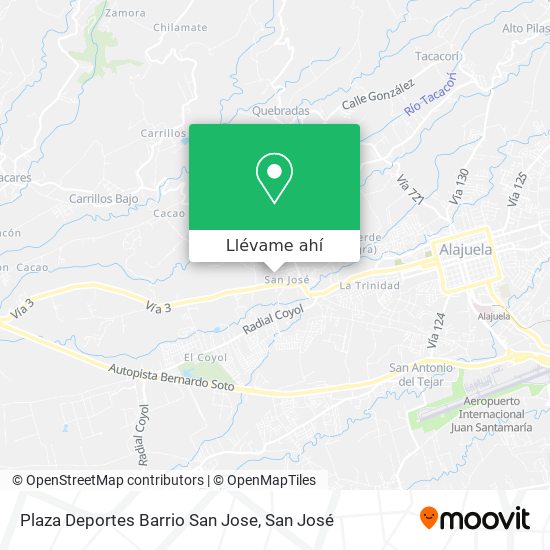 Mapa de Plaza Deportes Barrio San Jose