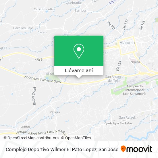 Mapa de Complejo Deportivo Wilmer  El Pato  López