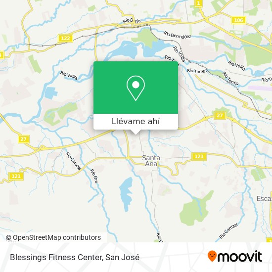 Mapa de Blessings Fitness Center