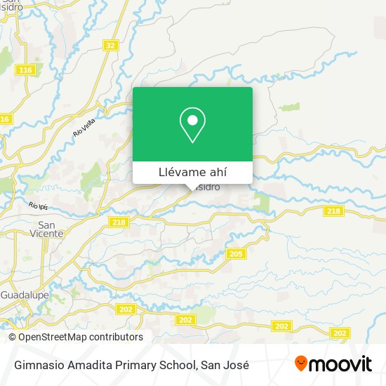 Mapa de Gimnasio Amadita Primary School