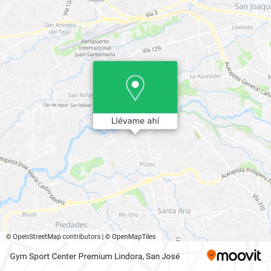 Mapa de Gym Sport Center Premium Lindora