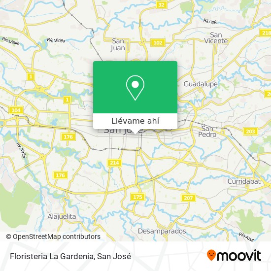 Mapa de Floristeria La Gardenia