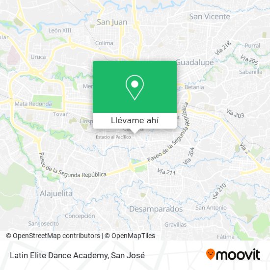 Mapa de Latin Elite Dance Academy