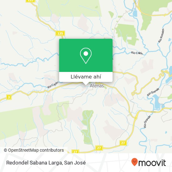 Mapa de Redondel Sabana Larga