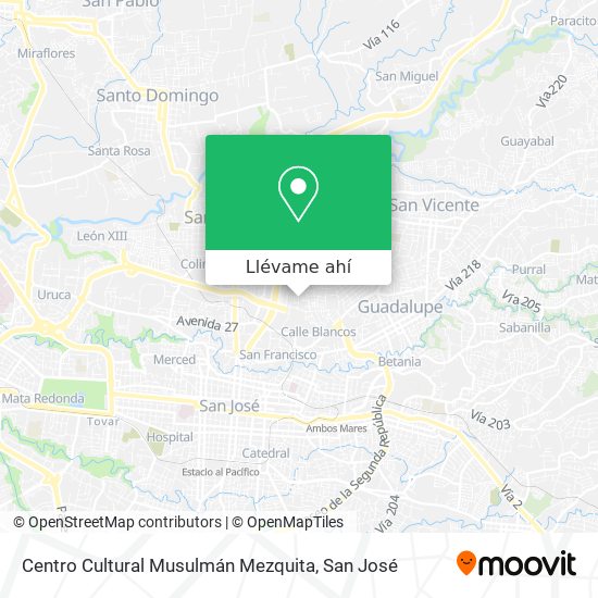 Mapa de Centro Cultural Musulmán Mezquita
