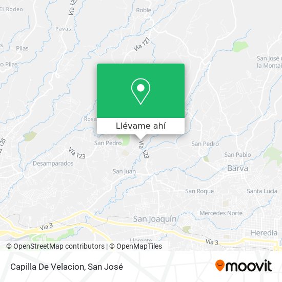 Mapa de Capilla De Velacion