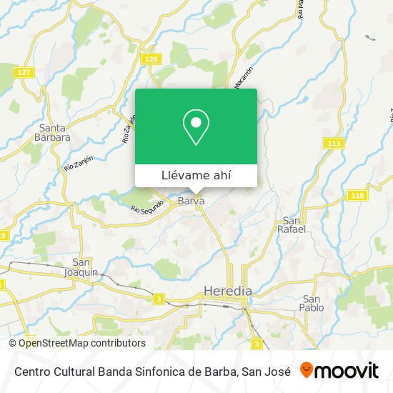 Mapa de Centro Cultural Banda Sinfonica de Barba