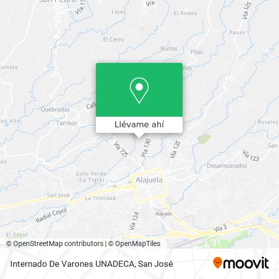 Mapa de Internado De Varones UNADECA