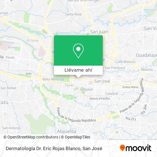 Mapa de Dermatología Dr. Eric Rojas Blanco