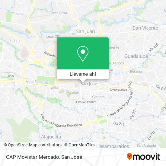 Mapa de CAP Movistar Mercado