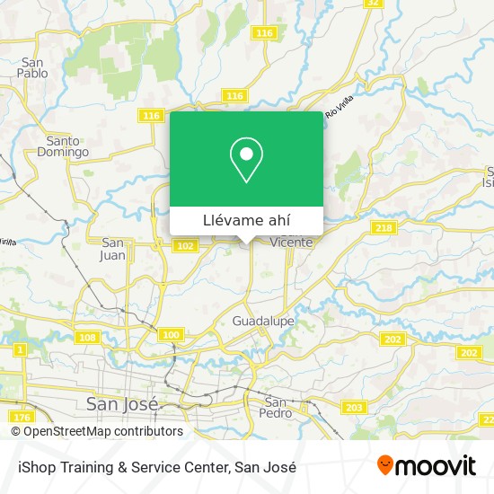 Mapa de iShop Training & Service Center