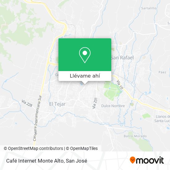 Mapa de Café Internet Monte Alto