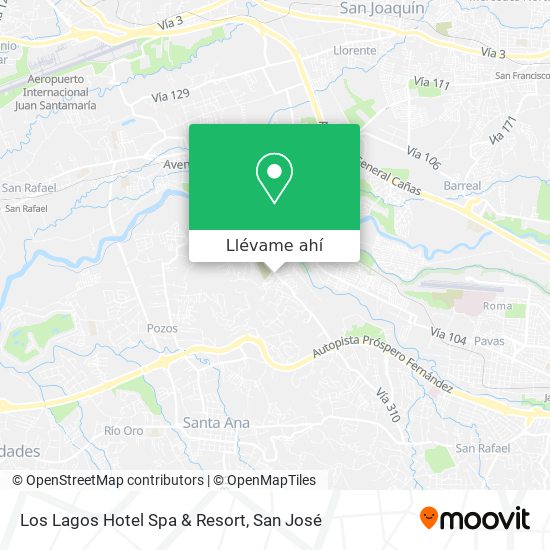 Mapa de Los Lagos Hotel Spa & Resort