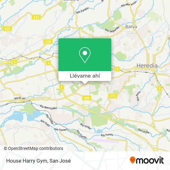 Mapa de House Harry Gym