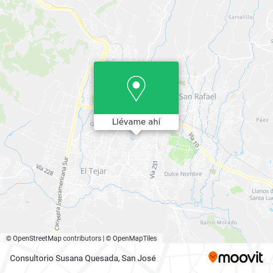 Mapa de Consultorio Susana Quesada