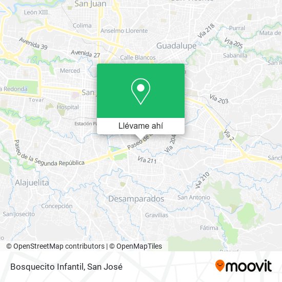 Mapa de Bosquecito Infantil