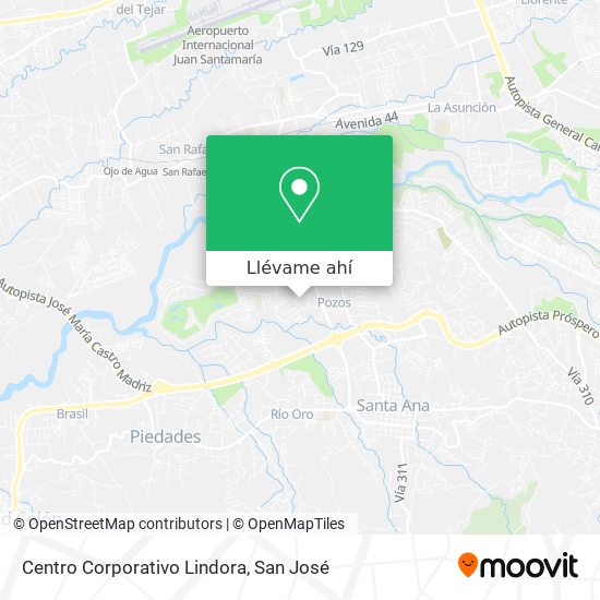 Mapa de Centro Corporativo Lindora