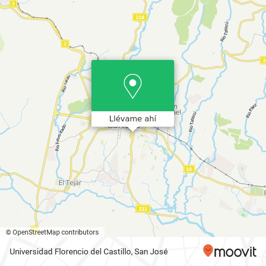 Mapa de Universidad Florencio del Castillo