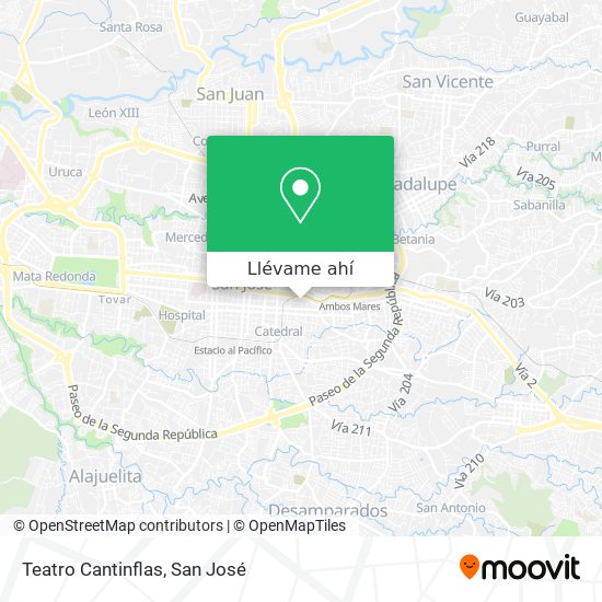 Mapa de Teatro Cantinflas