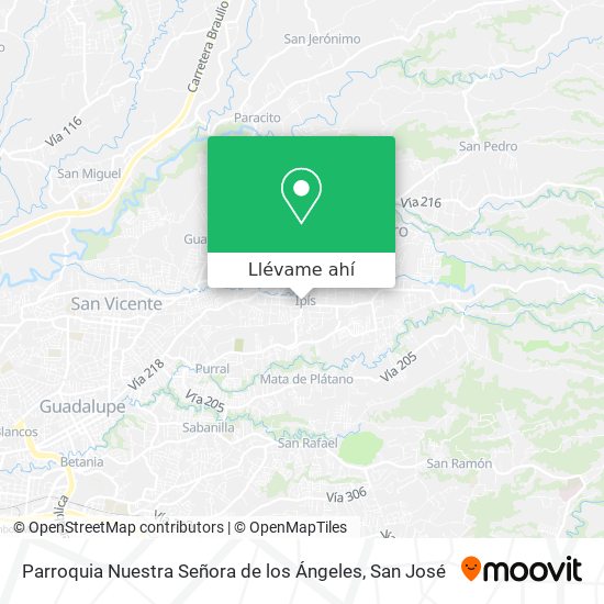 Mapa de Parroquia Nuestra Señora de los Ángeles