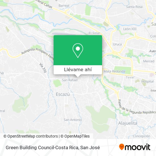 Mapa de Green Building Council-Costa Rica