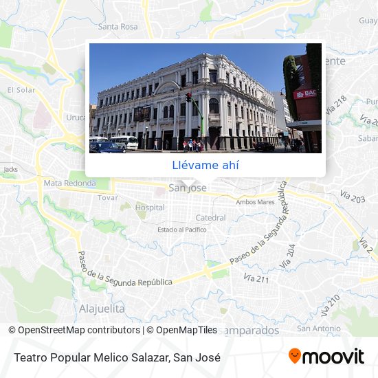 Mapa de Teatro Popular Melico Salazar