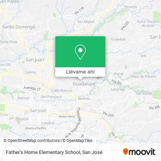Mapa de Father's Home Elementary School