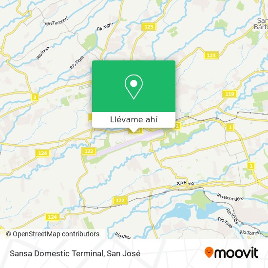 Mapa de Sansa Domestic Terminal