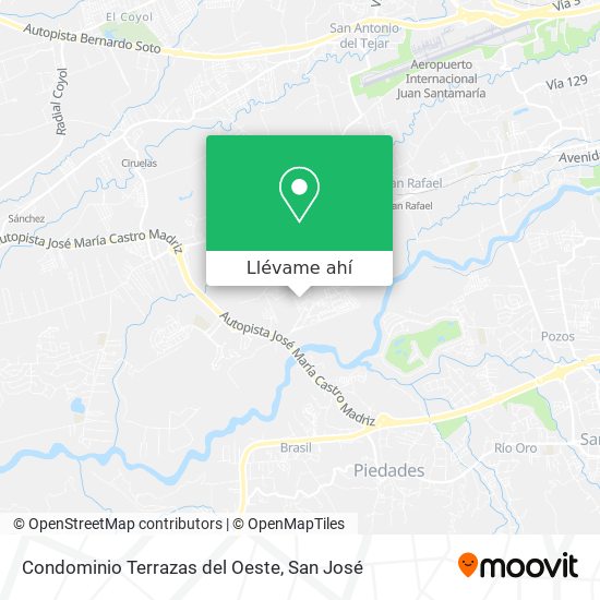 Mapa de Condominio Terrazas del Oeste