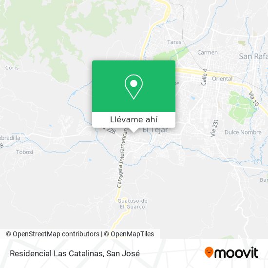 Mapa de Residencial Las Catalinas