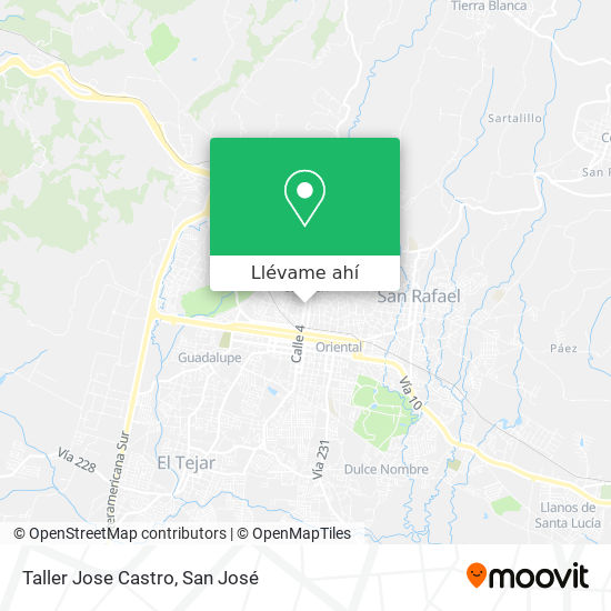 Mapa de Taller Jose Castro