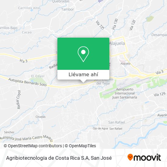 Mapa de Agribiotecnología de Costa Rica S.A