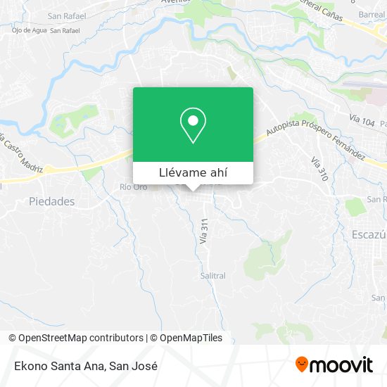 Mapa de Ekono Santa Ana